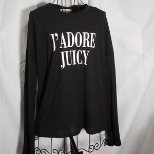 Juicy Couture Black Bell Sleeve Sweater NWT